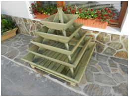 5 -etažni piramidni vrt