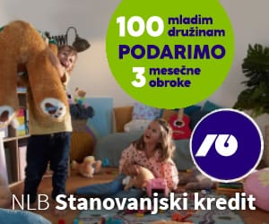 NLB Stanovanjski kredit | Podarimo 100x 3 mesečne obroke