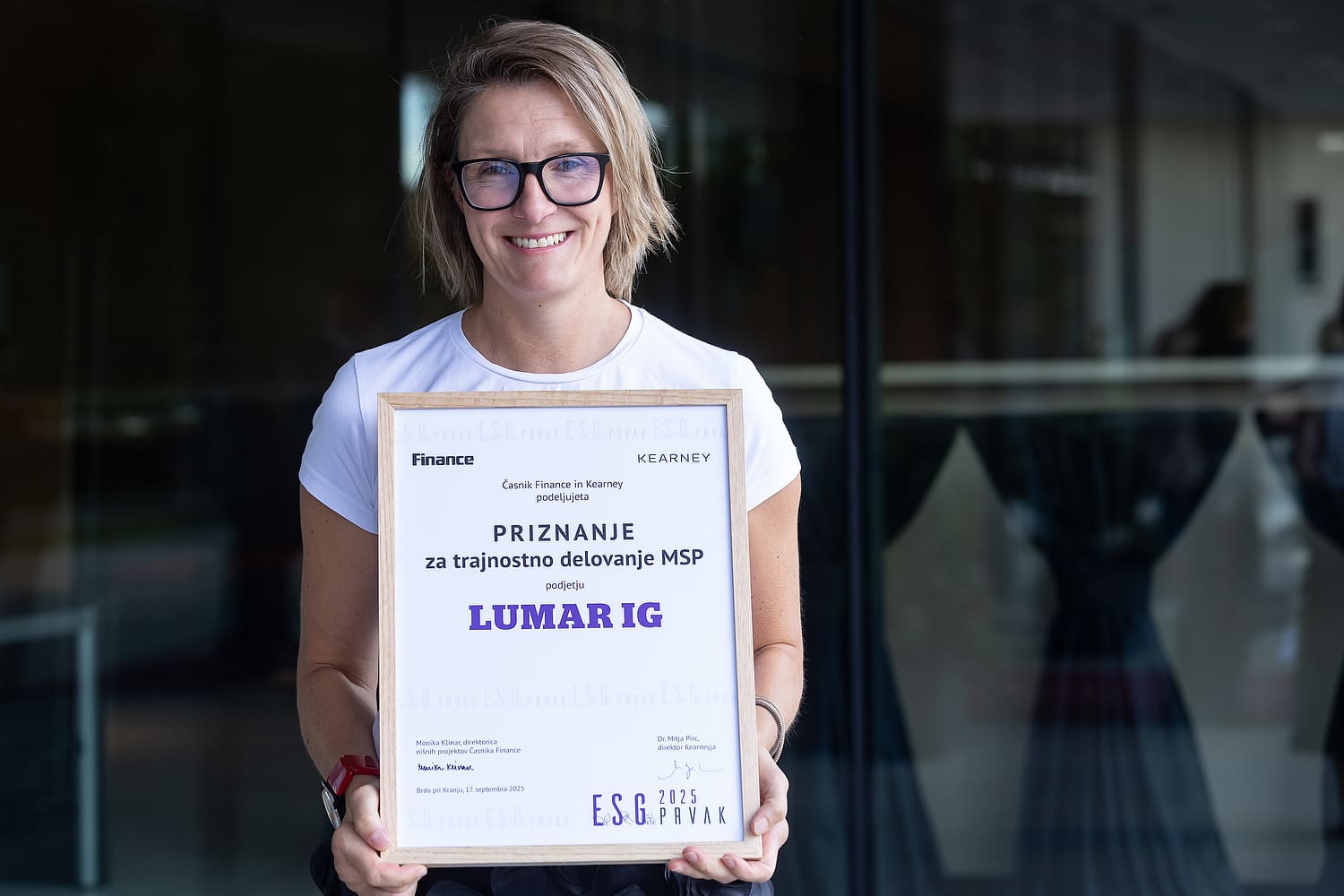 Lumar je prejemnik posebnega priznanja MSP za trajnostno delovanje na področju ESG