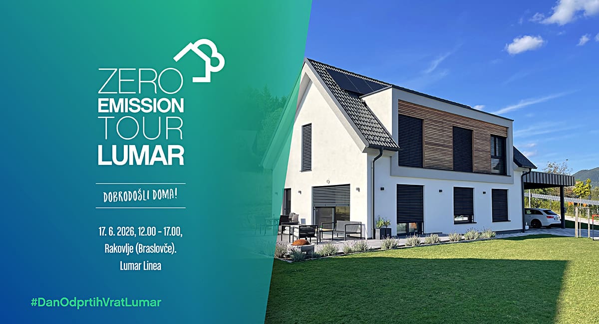 Dan odprtih vrat: na ogled skoraj nič-energijska hiša Lumar Linea